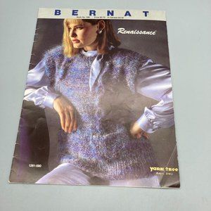 Vintage Bernat Handicrafter Pattern Magazine, Book 590, Knit and Crochet 1986